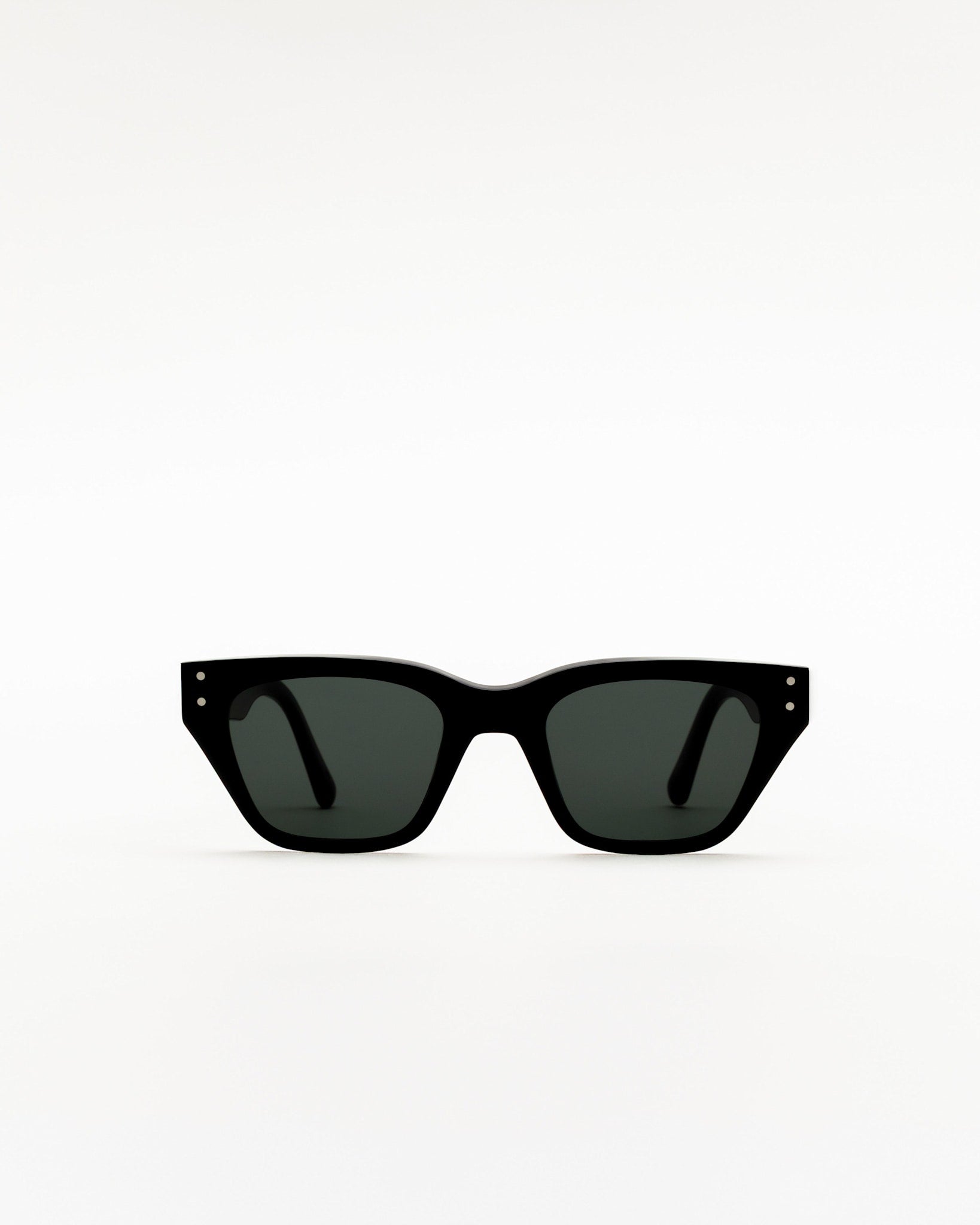 Memphis Black - green solid lens – Monokel Eyewear