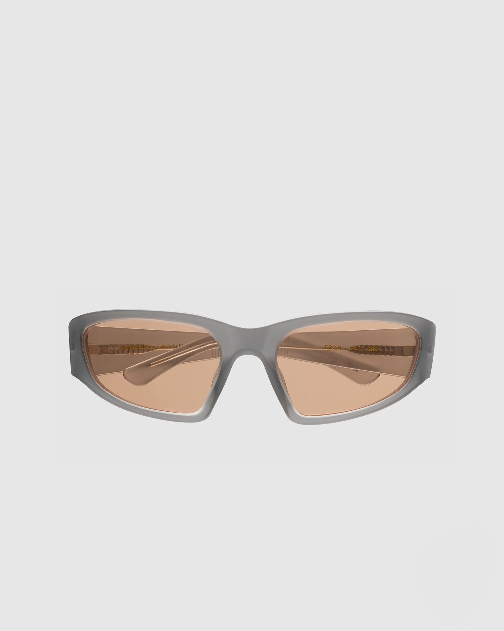 Crow matt Grey - orange solid lens