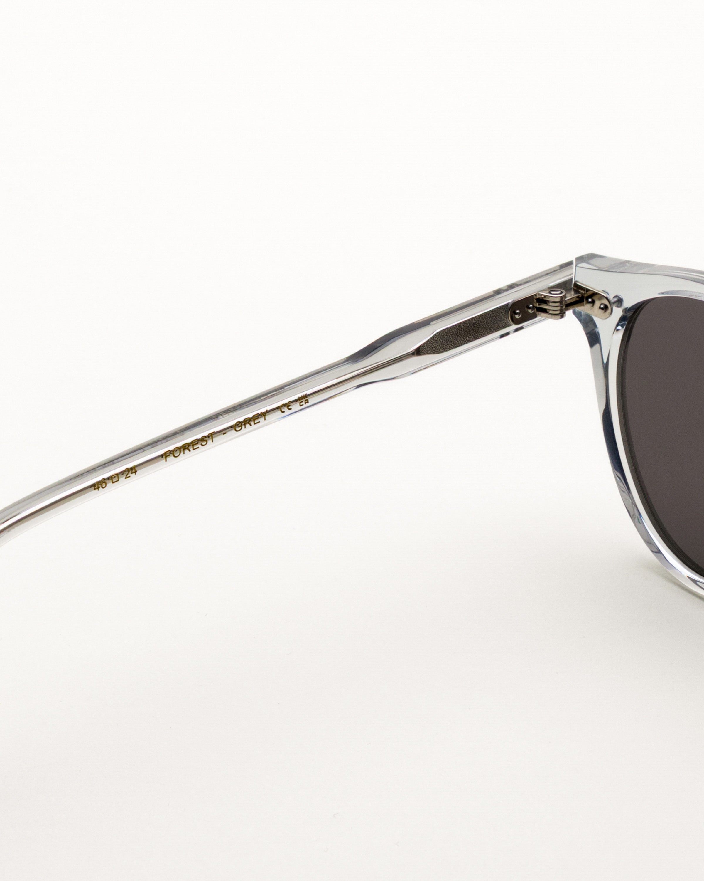 Ellis Grey - grey solid lens – Monokel Eyewear