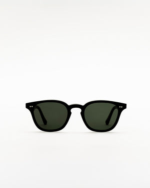 River Black - green solid lens