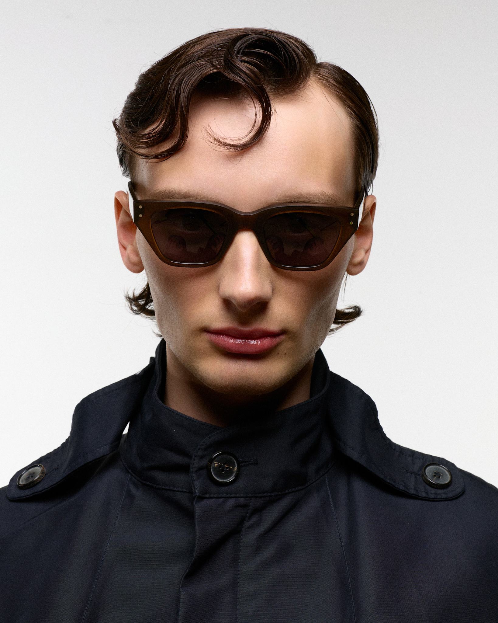 Memphis Chocolate - grey solid lens