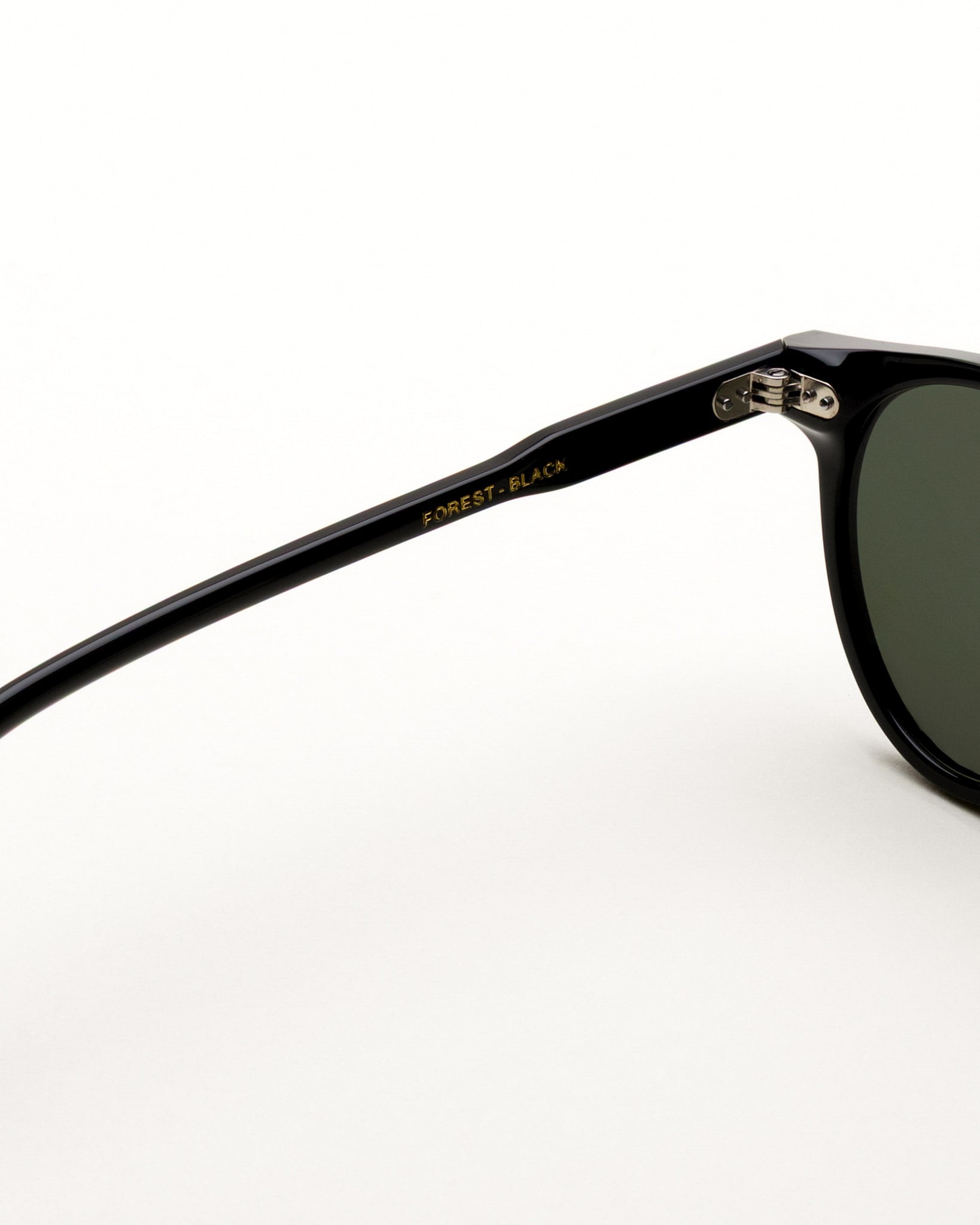 Forest Black - green solid lens – Monokel Eyewear