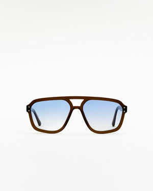 Jet Chocolate - blue gradient lens