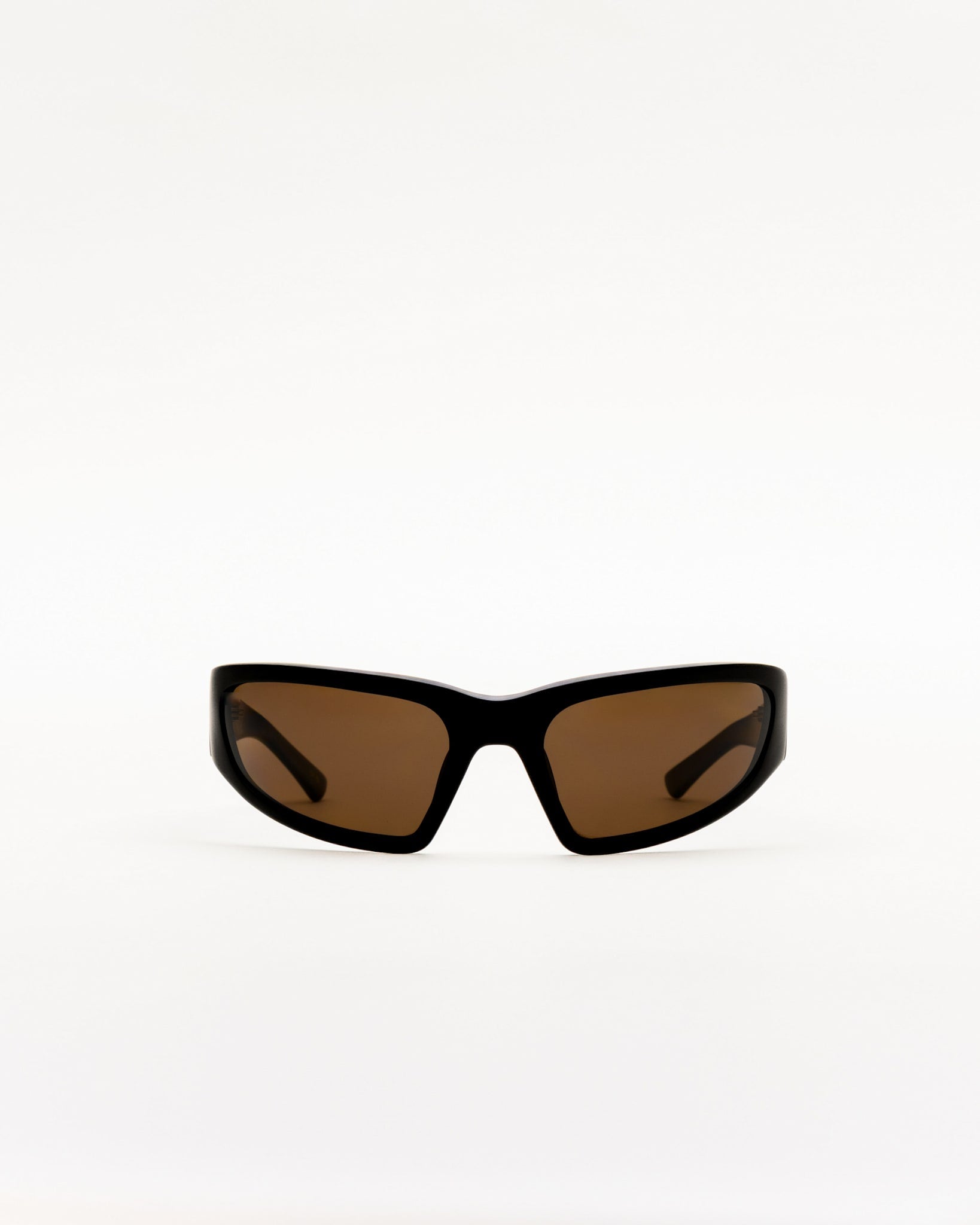 Crow matt Black - brown solid polarized lens – Monokel Eyewear