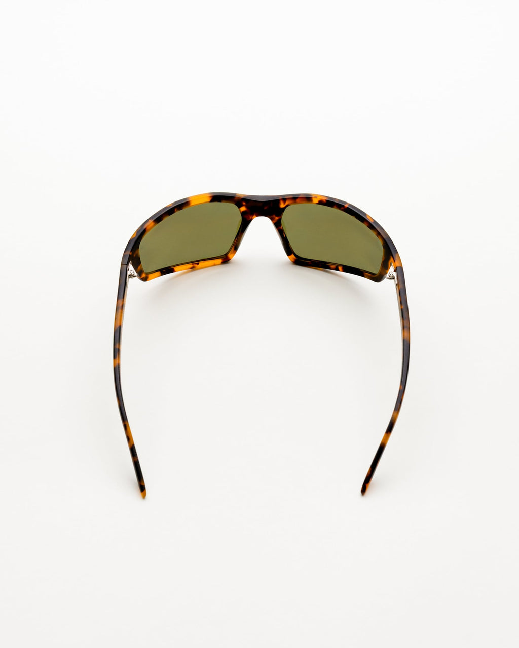 Raven matt Havana - green solid polarized lens