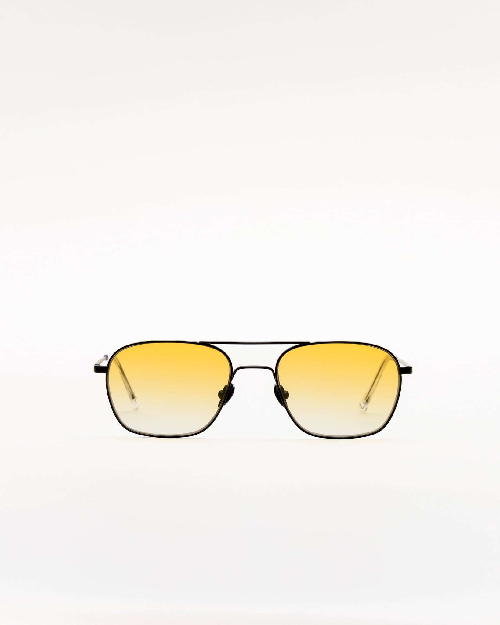 Dion matt Black - yellow gradient lens – Monokel Eyewear