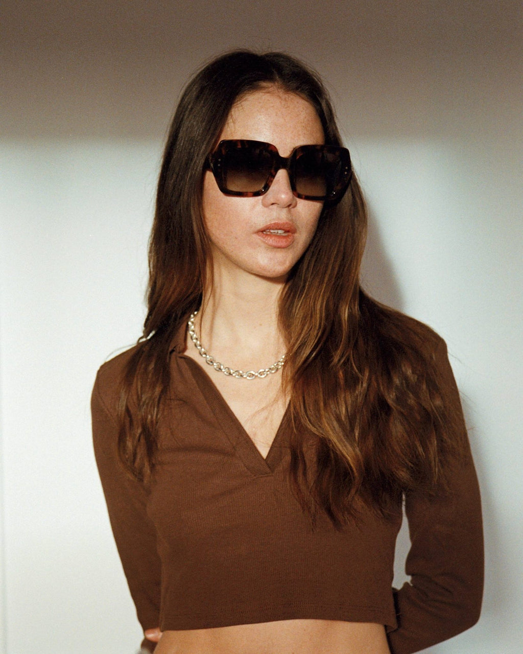 Kaia Havana - grey gradient lens