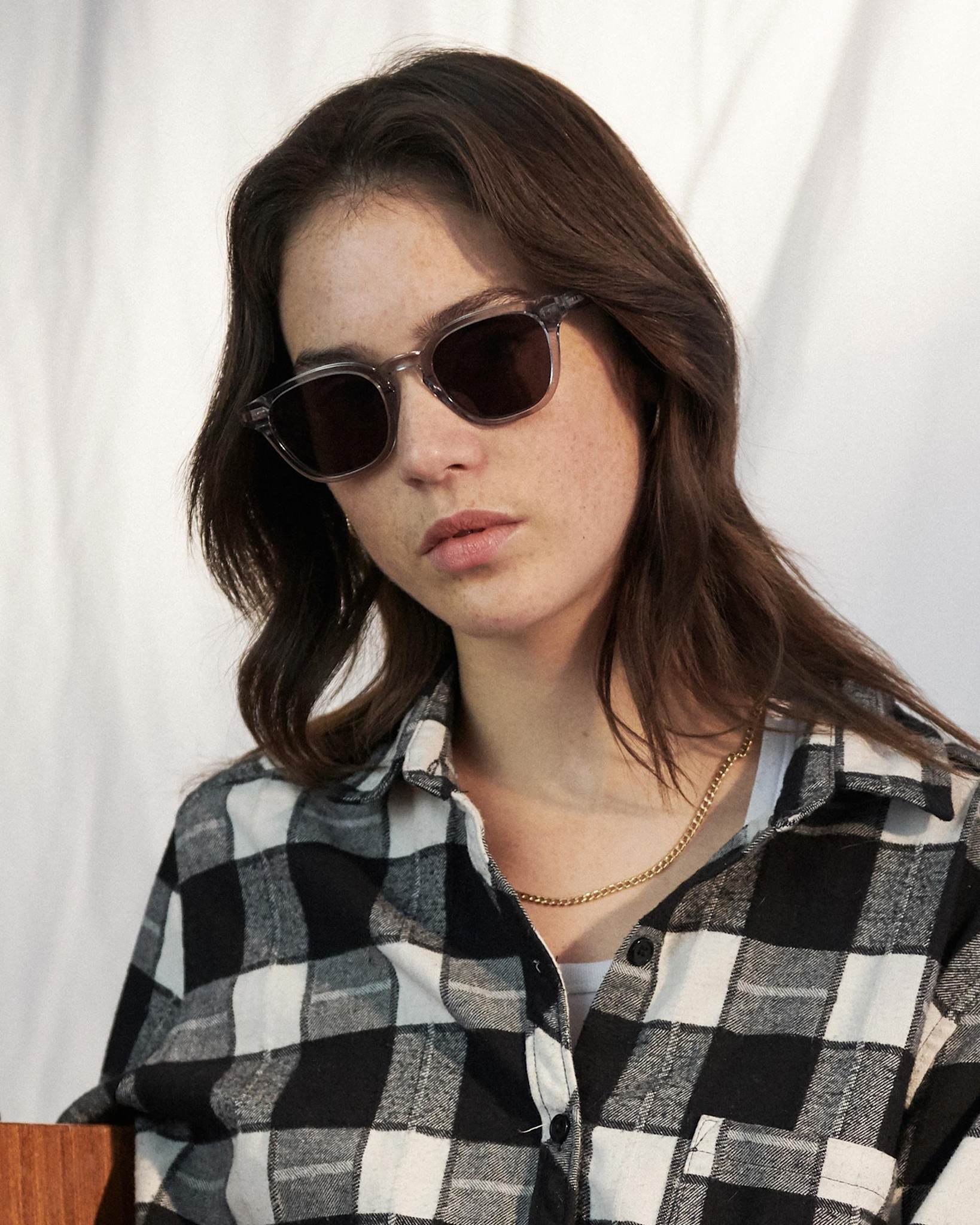 River Grey - grey solid lens
